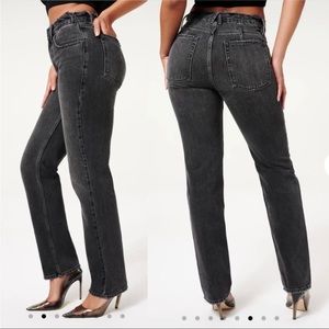 Good American Good Icon Straight Leg Jeans